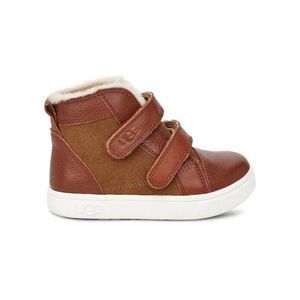 UGG Australia Rennon 1012417T Toddler Kids Chestnut Leather Mid Top Shoes UGG192
